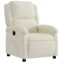 Sillón reclinable eléctrico de terciopelo blanco crema by , Armchairs - Ref: Foro24-3204287, Price: 270,27 €, Discount: -5%%
