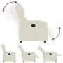 Sillón reclinable eléctrico de terciopelo blanco crema by , Armchairs - Ref: Foro24-3204287, Price: 270,27 €, Discount: -5%%