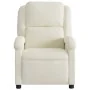 Sillón reclinable eléctrico de terciopelo blanco crema by , Armchairs - Ref: Foro24-3204287, Price: 270,27 €, Discount: -5%%