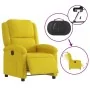 Sillón reclinable eléctrico de terciopelo amarillo de , Sillones - Ref: Foro24-3204285, Precio: 249,77 €, Descuento: %