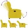 Sillón reclinable eléctrico de terciopelo amarillo de , Sillones - Ref: Foro24-3204285, Precio: 249,77 €, Descuento: %