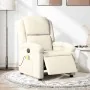 Sillón reclinable de masaje eléctrico terciopelo color crema de , Sillones - Ref: Foro24-3204298, Precio: 292,14 €, Descuento: %