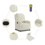 Sillón reclinable de masaje eléctrico terciopelo color crema de , Sillones - Ref: Foro24-3204298, Precio: 292,14 €, Descuento: %