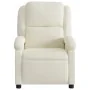 Sillón reclinable de masaje eléctrico terciopelo color crema de , Sillones - Ref: Foro24-3204298, Precio: 292,14 €, Descuento: %
