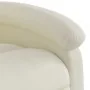 Sillón reclinable de masaje eléctrico terciopelo color crema de , Sillones - Ref: Foro24-3204298, Precio: 292,14 €, Descuento: %