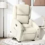 Sillón reclinable elevable terciopelo crema de , Sillones - Ref: Foro24-3204309, Precio: 307,74 €, Descuento: -5%%