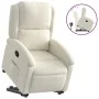 Sillón reclinable elevable terciopelo crema de , Sillones - Ref: Foro24-3204309, Precio: 307,74 €, Descuento: -5%%
