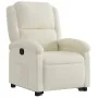 Sillón reclinable elevable terciopelo crema de , Sillones - Ref: Foro24-3204309, Precio: 307,74 €, Descuento: -5%%