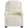 Sillón reclinable elevable terciopelo crema de , Sillones - Ref: Foro24-3204309, Precio: 307,74 €, Descuento: -5%%