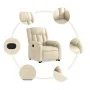 Sillón reclinable elevable de tela color crema | Foro24.es | Tu tienda online para hogar, jardín y más Foro24.es