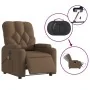 Sillón reclinable de masaje eléctrico tela marrón by , Armchairs - Ref: Foro24-3204702, Price: 294,79 €, Discount: %