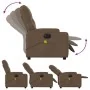 Sillón reclinable de masaje eléctrico tela marrón by , Armchairs - Ref: Foro24-3204702, Price: 294,79 €, Discount: %