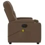 Sillón reclinable de masaje eléctrico tela marrón by , Armchairs - Ref: Foro24-3204702, Price: 294,79 €, Discount: %