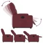 Sillón eléctrico reclinable elevable de tela rojo tinto de , Sillones - Ref: Foro24-3204737, Precio: 331,32 €, Descuento: -5%%