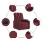 Sillón eléctrico reclinable elevable de tela rojo tinto de , Sillones - Ref: Foro24-3204737, Precio: 331,32 €, Descuento: -5%%