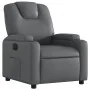 Sillón reclinable eléctrico de cuero sintético gris by , Armchairs - Ref: Foro24-3204419, Price: 294,82 €, Discount: %