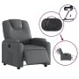 Sillón reclinable eléctrico de cuero sintético gris by , Armchairs - Ref: Foro24-3204419, Price: 294,82 €, Discount: %