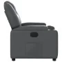 Sillón reclinable eléctrico de cuero sintético gris by , Armchairs - Ref: Foro24-3204419, Price: 294,82 €, Discount: %