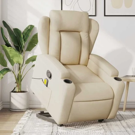 Silla de masaje reclinable de pie de tela color crema von , Sessel - Ref: Foro24-3204503, Preis: 358,06 €, Rabatt: -5%%