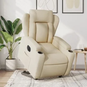 Sillón eléctrico reclinable elevable de tela color crema von , Sessel - Ref: Foro24-3204515, Preis: 335,29 €, Rabatt: %