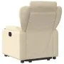 Sillón eléctrico reclinable elevable de tela color crema by , Armchairs - Ref: Foro24-3204515, Price: 335,16 €, Discount: %