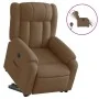 Sillón eléctrico reclinable elevable de tela marrón de , Sillones - Ref: Foro24-3205344, Precio: 359,42 €, Descuento: %