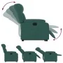 Sillón eléctrico reclinable elevable de tela verde oscuro | Foro24.es | Tu tienda online para hogar, jardín y más Foro24.es
