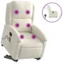 Sillón reclinable de masaje eléctrico elevable terciopelo crema by , Armchairs - Ref: Foro24-3204342, Price: 379,56 €, Discou...