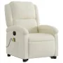Sillón reclinable de masaje eléctrico elevable terciopelo crema by , Armchairs - Ref: Foro24-3204342, Price: 379,56 €, Discou...