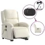 Sillón reclinable de masaje eléctrico elevable terciopelo crema by , Armchairs - Ref: Foro24-3204342, Price: 379,56 €, Discou...