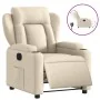 Sillón reclinable eléctrico de tela crema de , Sillones - Ref: Foro24-3204467, Precio: 252,07 €, Descuento: %