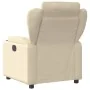 Sillón reclinable eléctrico de tela crema de , Sillones - Ref: Foro24-3204467, Precio: 252,07 €, Descuento: %