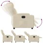 Sillón reclinable eléctrico de tela crema de , Sillones - Ref: Foro24-3204467, Precio: 252,07 €, Descuento: %