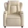 Sillón reclinable eléctrico de tela crema de , Sillones - Ref: Foro24-3204467, Precio: 252,07 €, Descuento: %