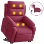 Sillón de masaje reclinable elevable terciopelo rojo tinto | Foro24.es | Tu tienda online para hogar, jardín y más Foro24.es