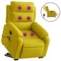 Sillón reclinable masaje eléctrico elevable terciopelo amarillo de , Sillones - Ref: Foro24-3205132, Precio: 362,53 €, Descue...