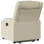 Sillón reclinable elevable cuero artificial color crema by , Armchairs - Ref: Foro24-3206552, Price: 345,37 €, Discount: %