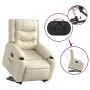 Sillón reclinable elevable cuero artificial color crema by , Armchairs - Ref: Foro24-3206552, Price: 345,37 €, Discount: %