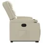 Sillón reclinable elevable cuero artificial color crema by , Armchairs - Ref: Foro24-3206552, Price: 345,37 €, Discount: %