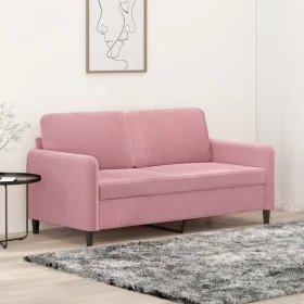 Sofá de 2 plazas terciopelo rosa 140 cm by , Sofas - Ref: Foro24-359445, Price: 255,41 €, Discount: -5%%