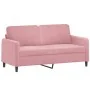 Sofá de 2 plazas terciopelo rosa 140 cm von , Sofas - Ref: Foro24-359445, Preis: 255,41 €, Rabatt: -5%%
