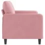 Sofá de 2 plazas terciopelo rosa 140 cm von , Sofas - Ref: Foro24-359445, Preis: 255,41 €, Rabatt: -5%%