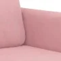 Sofá de 2 plazas terciopelo rosa 140 cm von , Sofas - Ref: Foro24-359445, Preis: 255,41 €, Rabatt: -5%%