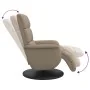 Sillón reclinable con reposapiés cuero sintético capuchino | Foro24.es | Tu tienda online para hogar, jardín y más Foro24.es