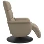 Sillón reclinable masaje reposapiés cuero sintético capuchino by , Armchairs - Ref: Foro24-356728, Price: 257,92 €, Discount:...