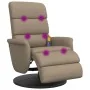 Sillón reclinable masaje reposapiés cuero sintético capuchino by , Armchairs - Ref: Foro24-356728, Price: 257,92 €, Discount:...