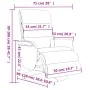 Sillón reclinable masaje reposapiés cuero sintético capuchino by , Armchairs - Ref: Foro24-356728, Price: 257,92 €, Discount:...
