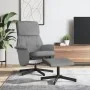 Sillón reclinable con reposapiés tela gris claro | Foro24.es | Tu tienda online para hogar, jardín y más Foro24.es