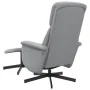 Sillón reclinable con reposapiés tela gris claro | Foro24.es | Tu tienda online para hogar, jardín y más Foro24.es