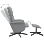 Sillón reclinable con reposapiés tela gris claro | Foro24.es | Tu tienda online para hogar, jardín y más Foro24.es